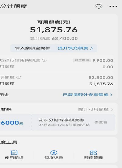 花呗分期额度能套出来吗