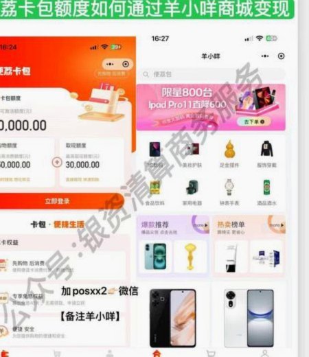 羊小咩消费额度套出来