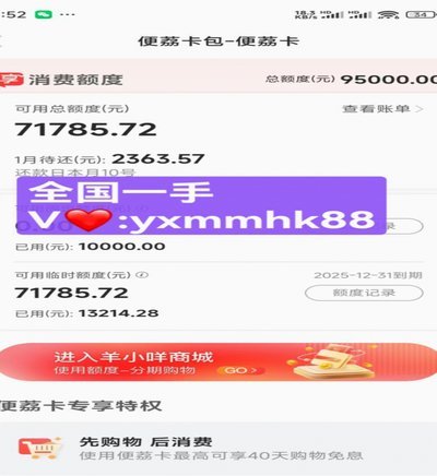 羊小咩购物额度怎么套